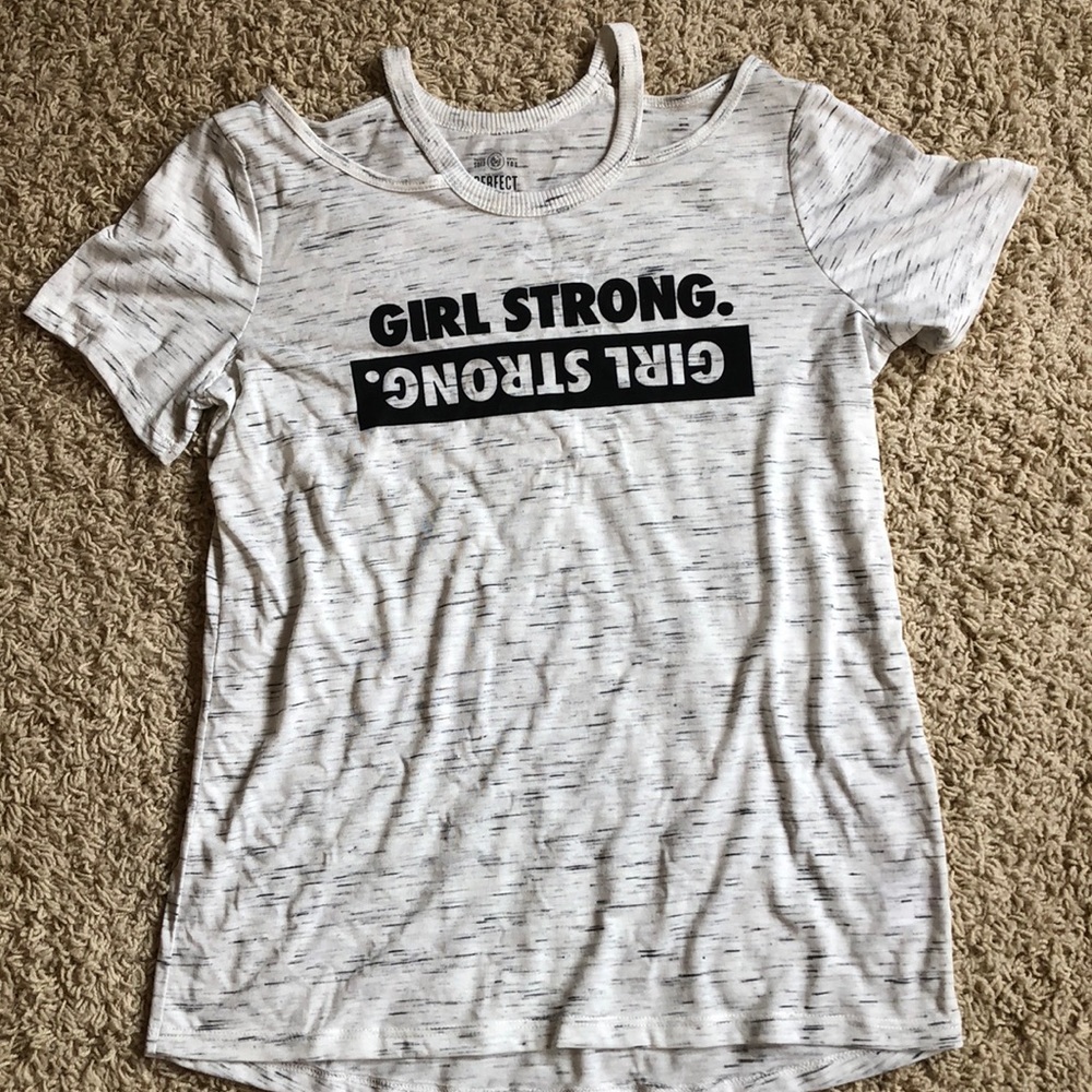 GIRL STRONG work out tee.